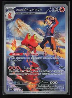 Ethan's Magcargo 222/217 Illustration Rare Ascended Heroes Pokemon Holo - Image 1