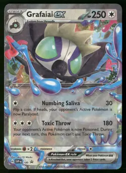 Pokemon Grafaiai ex Scarlet & Violet Promo Holo Holo 100 Promo Near Mint - Image 1