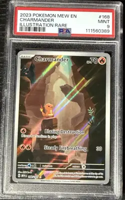 Charmander 168 Charmeleon 169 Charizard 199 2023 Pokemon Mew EN Set PSA 9 - Image 3