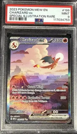 Charmander 168 Charmeleon 169 Charizard 199 2023 Pokemon Mew EN Set PSA 9 - Image 5