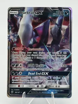 Darkrai GX 88/147 Sm-Burning Shadows Holo Pokemon TCG NM - Image 1