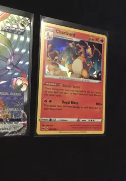 Pokemon Rayquaza Vmax 164 Chinese Rainbow, Charizard Cracked Holo 025 Lot Set - Image 3