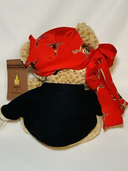Disney Parks Pirates of the Caribbean Hidden Mickey Bear Waffle Plush Pre-Duffy - Image 4