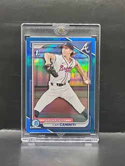 2024 Bowman Draft - Chrome Cam Caminiti #BDC-20 Blue Refractor 1st Bowman #d/150 - Image 1