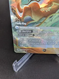 Disney Lorcana Fabled Scar Finally King 239/204 | ENCHANTED | Fabled - Image 5