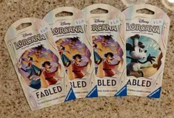 Fabled Lorcana Sleeved 4ct - Image 1