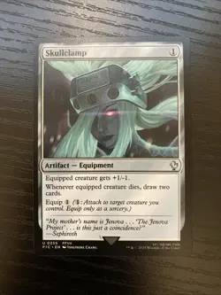 Skullclamp 0355 Commander Final Fantasy Magic The Gathering English NM - Image 1