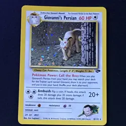 Giovanni's Persian 8/132 Pokemon TCG Gym Challenge Holo Foil Rare Card NN - Image 1
