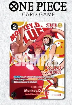 One Piece x Round1 Promo Card pack Presale Rare! LuffyU (1 Pack) July 20 ship! - Image 5