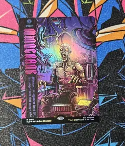 Mindcrank NM Rainbow Foil MTG Secret Lair Drop Iron Maiden Unplayed Magic - Image 1
