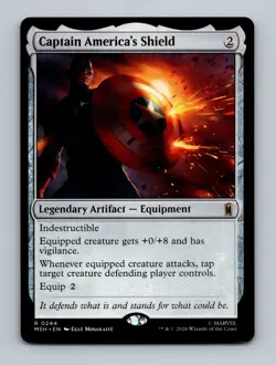 Captain America's Shield Marvel Super Heroes Non-Foil MTG NM - Image 1