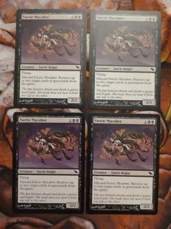 NM Faerie Macabre Shadowmoor SHM X4 (Playset) MTG Magic the Gathering - Image 1