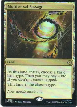 MTG: Marvel's Spider-Man: Foil Multiversal Passage: Lightly Played Condition - Image 1