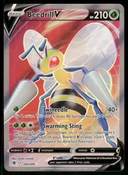 Beedrill V (Full Art) 160/189 Ultra Rare Holo NM Pokemon SWSH10: Astral Radiance - Image 1