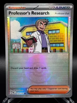 Professor's Research Poke Ball 122/131 Prismatic Evolutions Pokemon Holo NM - Image 1