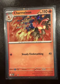 Charmeleon 079 *Swirl* Chaos Rising Black Star Promo Cosmos Holo Pokemon Card NM - Image 1