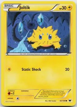 Joltik 42/108 Common Dark Explorers Pokemon Near Mint - Image 1