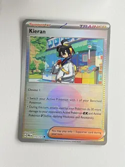 Kieran 113/131 Poke Ball Pattern Prismatic Evolutions Pokemon TCG - Image 1