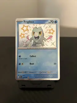 Frigibax 128/091 Baby Shiny Rare Pokemon TCG Paldean Fates Pokemon - Image 1