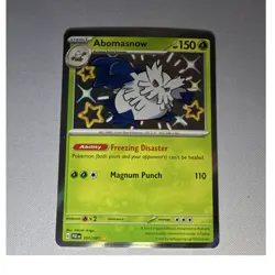 Pokemon Abomasnow 101/091 SV: Paldean Fates Shiny Rare Holo - Image 1