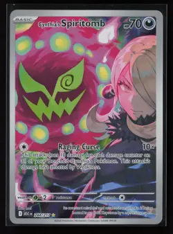 Cynthia's Spiritomb 244/217 Illustration Rare Ascended Heroes Pokemon Holo - Image 1