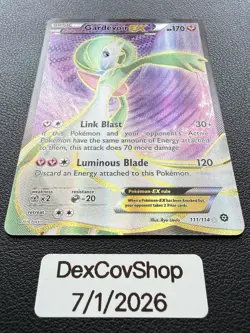Pokemon TCG Gardevoir EX Full Art Holo Ultra Rare 111/114 Steam Siege 170HP - Image 2