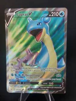 Lapras V 189/202 - Sword & Shield Full Art Holo Ultra Rare Pokemon TCG - NM - Image 1