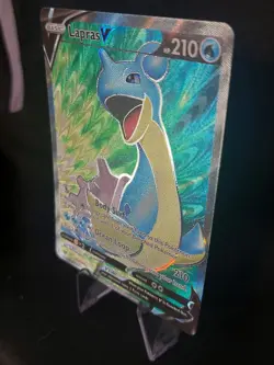 Lapras V 189/202 - Sword & Shield Full Art Holo Ultra Rare Pokemon TCG - NM - Image 4