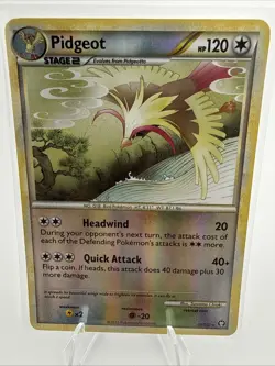 Pidgeot 29/102 Reverse Holo Heart Gold Soul Silver Triumphant Pokemon 2010 - Image 1