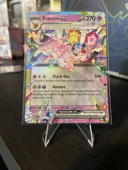 Pokemon Espeon EX 034/131 Prismatic Evolutions Double Rare NM - Image 1