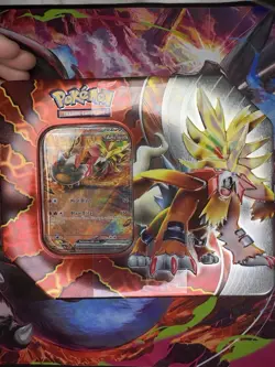 Pokemon TCG Gouging Fire Tin 019/183 Paradox Clash Tin Holo ENG Basic 260HP - Image 1
