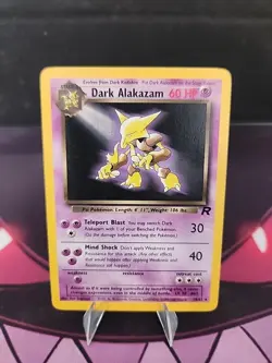 Dark Alakazam 18/82 Pokemon TCG Team Rocket Rare Non- Holo LP - Image 1