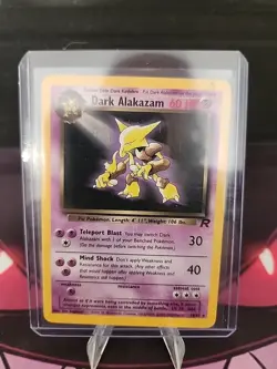 Dark Alakazam 18/82 Pokemon TCG Team Rocket Rare Non- Holo LP - Image 3