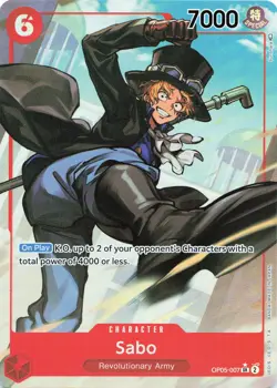 ONE PIECE Sabo (007) (Alternate Art) #OP05-007 Foil Awakening of the New Era NM - Image 1
