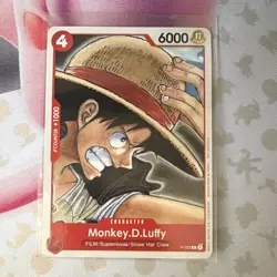 2 Bandai One Piece CCG Monkey D. Luffy Promo P-022 Character English 6000 Power - Image 1