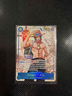 One Piece TCG Portgas D. Ace OP13-119 Alt Art SEC “Carrying On His Will” NM Foil - Image 2