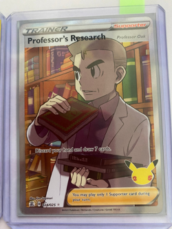 x2 Professors Research 024/025 Full Art Trainer Pokemon: Celebrations NM/M - Image 3