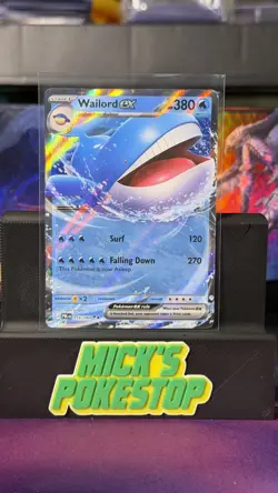 Wailord ex 016/084 Pitch Black English Unreleased Pokemon Card NM/M - Image 1