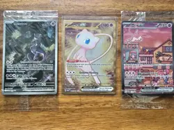 MINT 2023 Pokemon Scarlet & Violet 151 3-Card UPC Promo Set 2/3 Sealed - Image 1