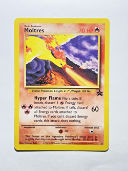 Pokemon Card - Moltres Wizards Black Star Promo #21 - Image 1