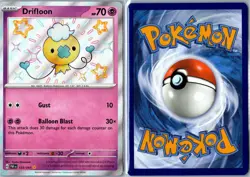 Pokemon Card - Drifloon Paldean Fates 155/091 Shiny Rare Holo Near Mint - Image 3