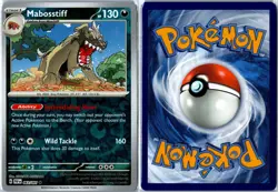Pokemon Card - Mabosstiff Paldean Fates 063/091 Rare Reverse Holo Near Mint - Image 3