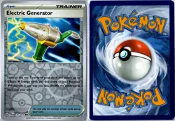 Pokemon Card - Electric Generator 079/091 Paldean Fates Uncommon Reverse Holo NM - Image 3