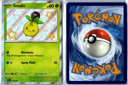 Pokemon Card - Smoliv Paldean Fates 102/091 Shiny Rare Holo Near Mint - Image 3