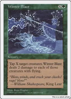 Winter Blast MTG Fifth Edition Uncommon NM Pack Fresh - Image 1