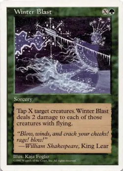 Winter Blast MTG Fifth Edition Uncommon NM Pack Fresh - Image 2
