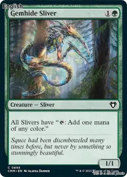 MTG Gemhide Sliver [CMM - 896] LP - Image 1