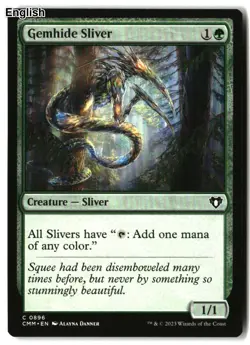 MTG Gemhide Sliver [CMM - 896] LP - Image 2