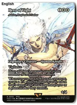 MTG Hero of Light - Adeline, Resplendent Cathar (Showcase) [FCA - 1] LP - Image 2