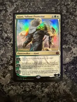 MTG Ajani, Valiant Protector Aether Revolt Foil Mythic NM - Image 1